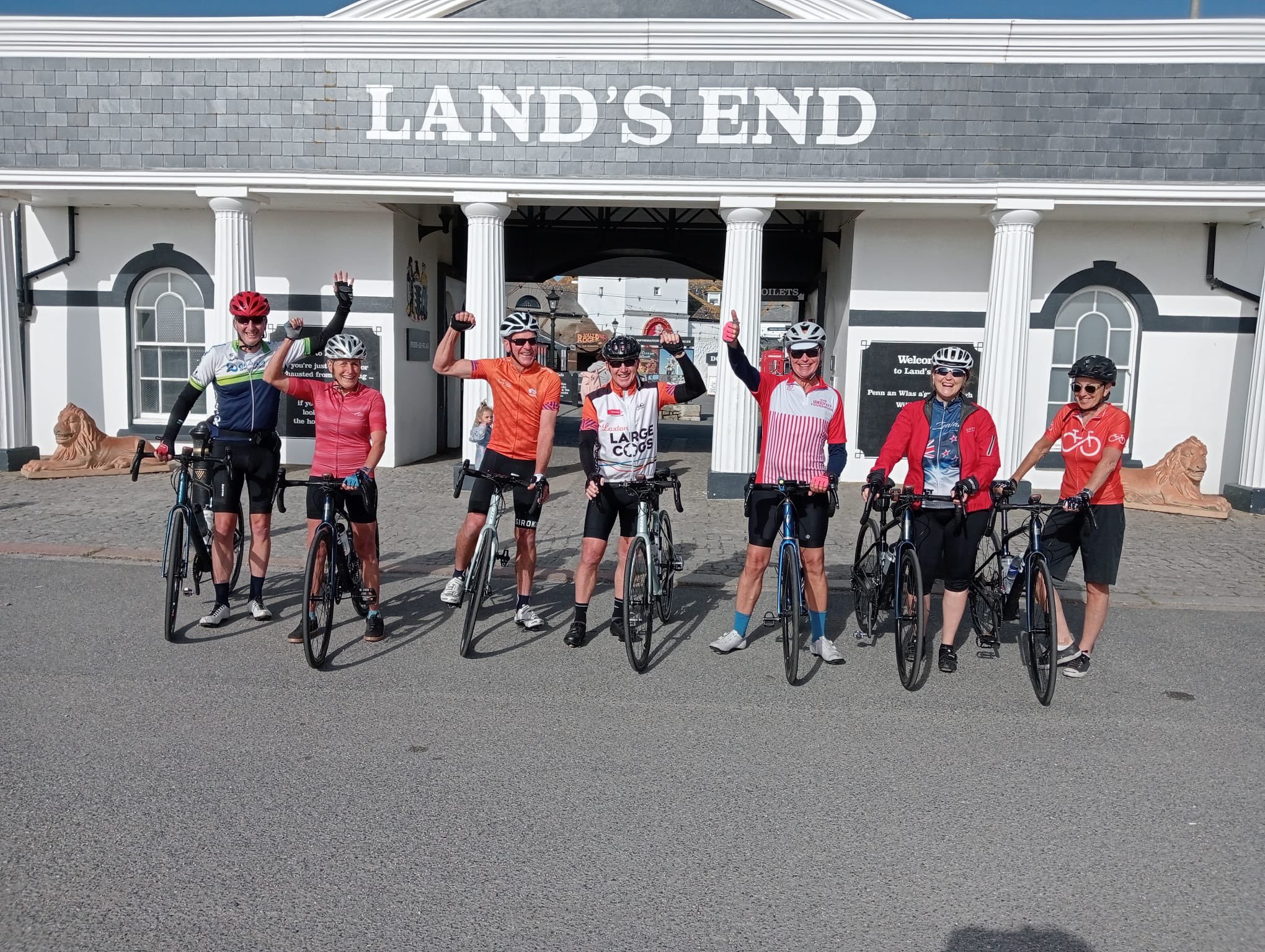 The Cycling Team at Land's End