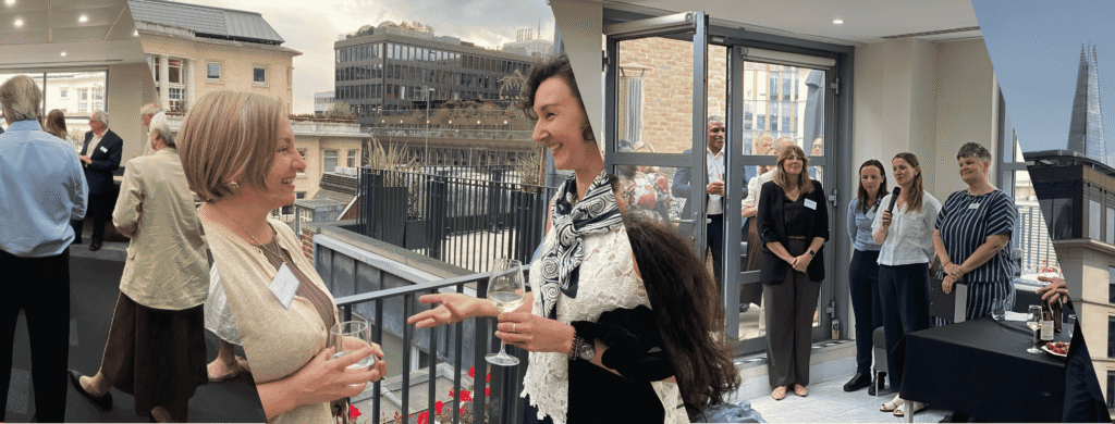 The Scar Free Foundation Summer Reception 2026: a collage of pictures from the evening, including Dr Mary Keeling, Olivia Hartrick Plastic Surgery Registrar, Dr Beck Richardson, and Charlotte Coates